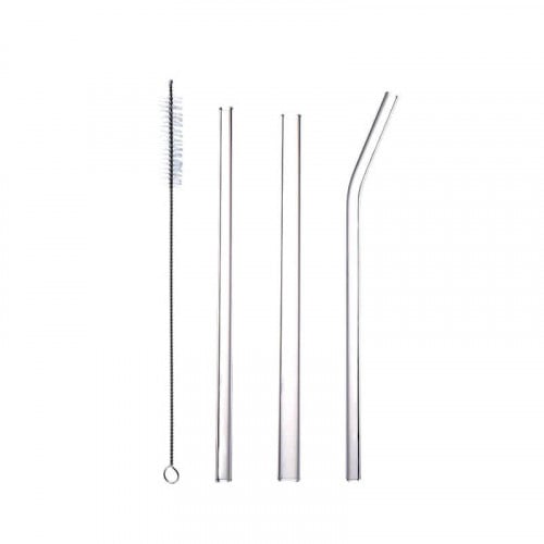 طقم مزازات زجاج شفافه بعدة مقاسات