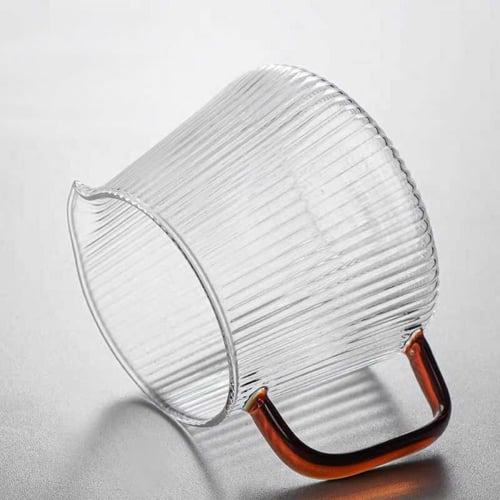 طقم تقطير V60 زجاجي بتصميم فريد من نوعه بمقاس 02