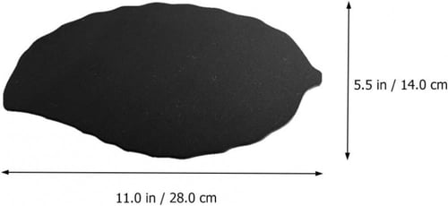 كوستر تقديم حجري على شكل ورقة شجر بعد قياسات