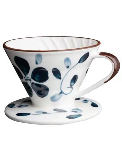 قمع V60 خزف رسم يدوي متعدد الاحجام والالوان