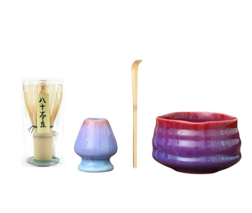 طقم الماتشا اليابانيه بعدة الوان