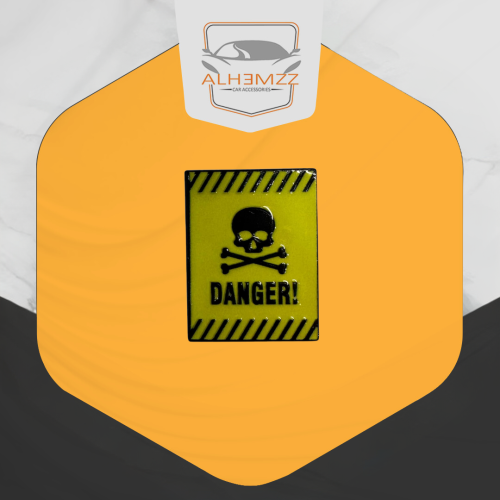 ستكر معدني لاصق - خطر