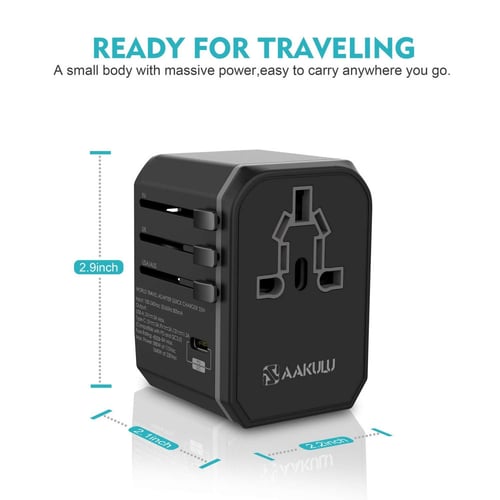 شاحن منزلي | UNIQ | شاحن للسفر متعدد المنافذ 2000W...