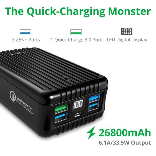 مخزن طاقة | زندور | A1 سعة 26800 | فضي