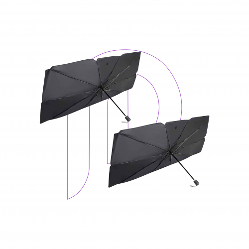 قطعتين مظلة سيارات ذكية سهلة الاستخدام