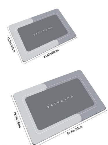 دعاسة باب للحمام بطباعة أحرف BATHROOM