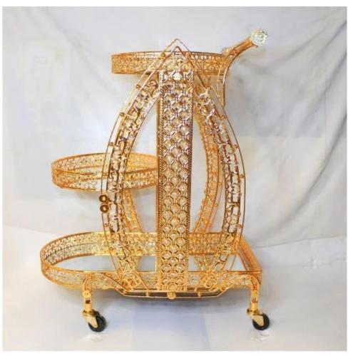 طاوله تقديم الطعام الذهبيه