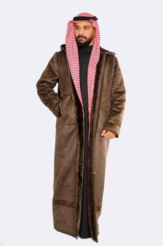 دقلة مخمل شريط حريري - بني