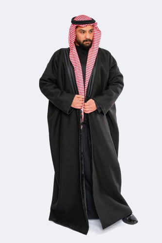 فروة ووبر اكريليك سادة - اسود