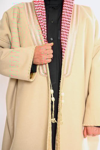 فروة ووبر اكريليك سادة - بيج