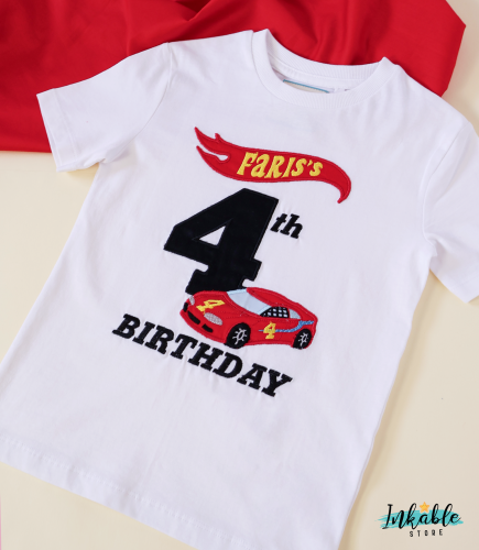 تيشيرت عيد ميلاد هوت ويلز مطرز – اسم الطفل ورقم ال...