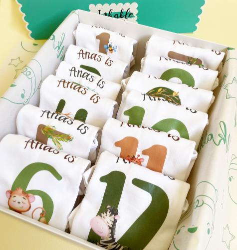 مجموعة الاشهر ثيم الحيوانات - Animals Set of 12