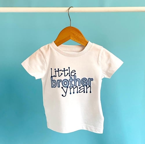 تيشرت الاخ الاكبر تطريز - Big and Little Brother E...