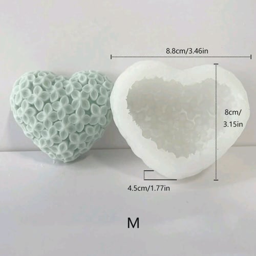 « قالب قلب بزهور »