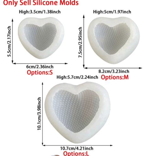 « قالب قلب مخطط »
