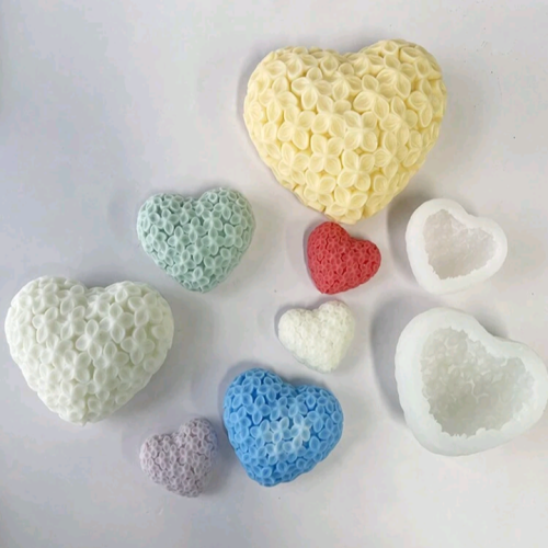 « قالب قلب بزهور »