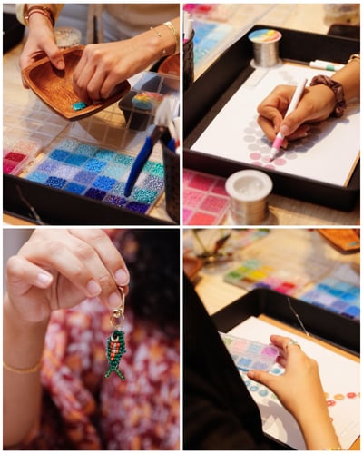 صناعة أسماك من الخرز