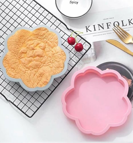 سيليكون على شكل ورده يستخدم السيلكون للخبز / ريزن...