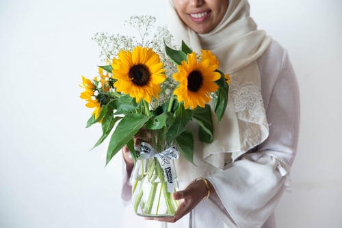 مزهرية دوار الشمس