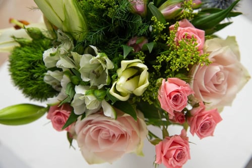 باقة اليوم مزهرية