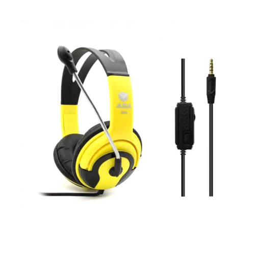 سماعة رأس ASA للبلاستيشن سلكية للألعاب مزودة بميكر...