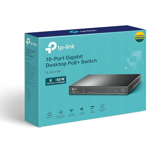 TP - لينك محول كمبيوتر مكتبي جيجابت 10 منافذ TL-SG...