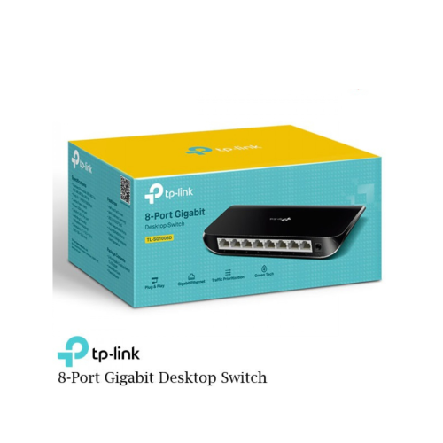 موزع شبكة سويتش تبي لينك TP-LINK 8 Port Gigabit