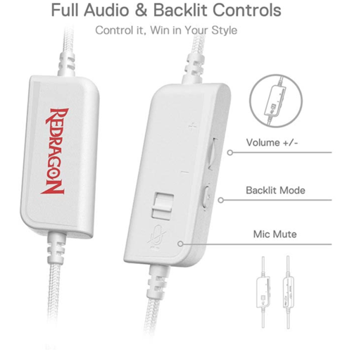 ردراغون باندورا H350 سماعة ألعاب سلكية - اسود او ا...