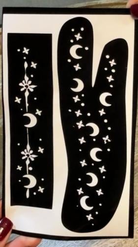 Henna sticker