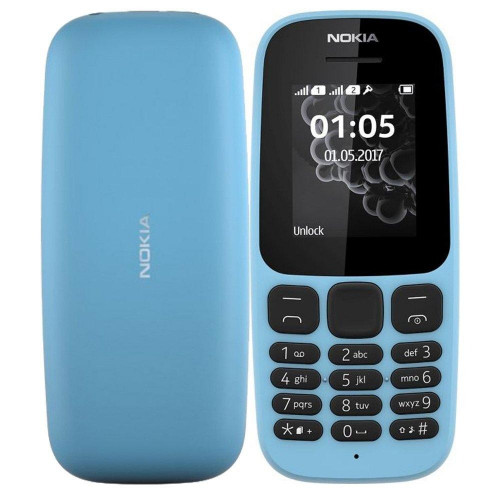 نوكيا105 شريحتين, ازرق