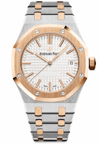 ادمرز رويال اوك فضي اطار ذهبي رجالية