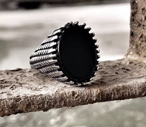 خاتم الحجر الاسود الرجالي