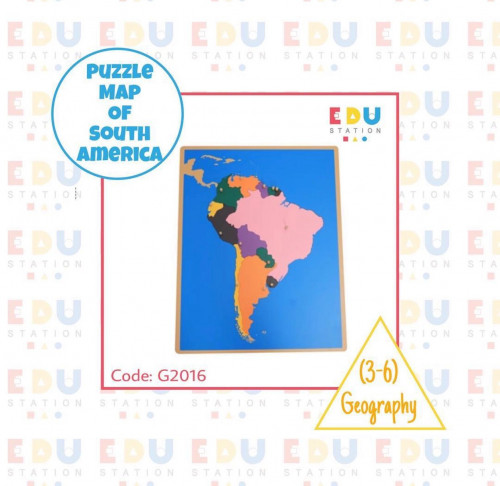 Puzzle Map of South America - أحجية خريطة قارة أمر...
