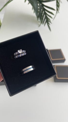 خواتم كبلز رجالي ونسائي ازرق