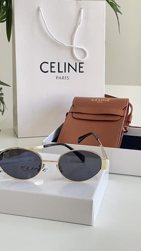 نظارة سيلين ذهبي مع ملحقاته