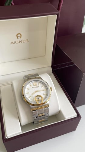 ساعه اقنر رجالي فضي مع ذهبي مع الملحقات