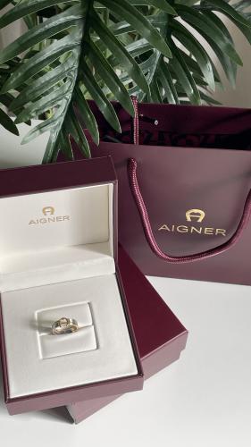 خاتم اقنر فضي مع ذهبي