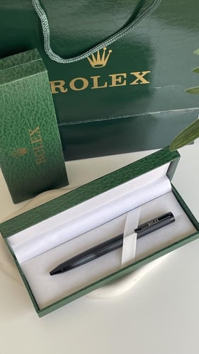 قلم رولكس اسود مع الملحقات