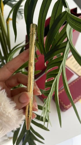 قلم كارتير ذهبي مع ملحقات