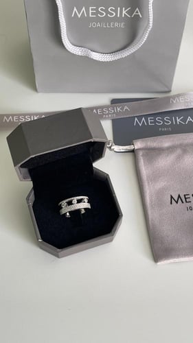 خاتم مسيكا فضي