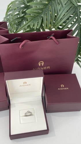 خاتم اقنر ذهبي او فضي