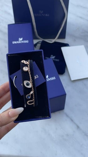 اسوره العين روز قولد سوارفسكي مع الملحقات