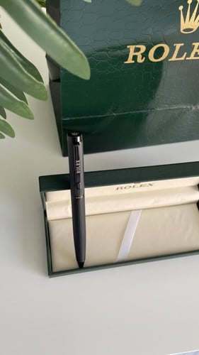قلم رولكس اسود مع ملحقات