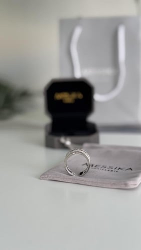 خاتم مسيكا فضي