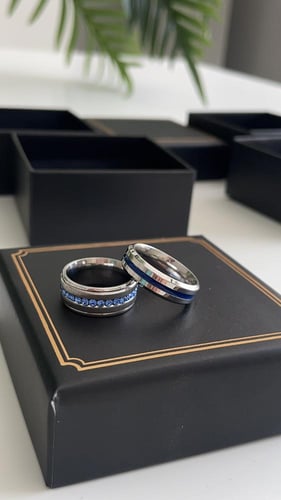 خواتم كبلز رجالي ونسائي ازرق