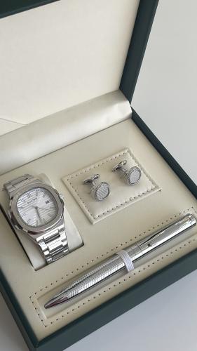 طقم رجالي ساعه وكبك وقلم