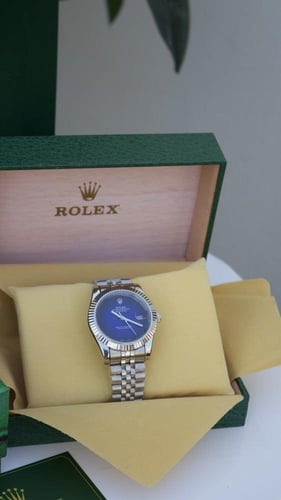 ساعة رولكس ازرق رجالي