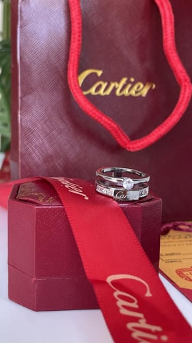خاتم كارتير فضي