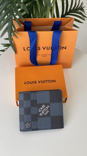 محفظة LV ازرق مع اسود مع ملحقات