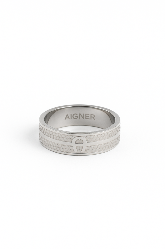 خاتم اقنر رجالي فضي مع الملحقات